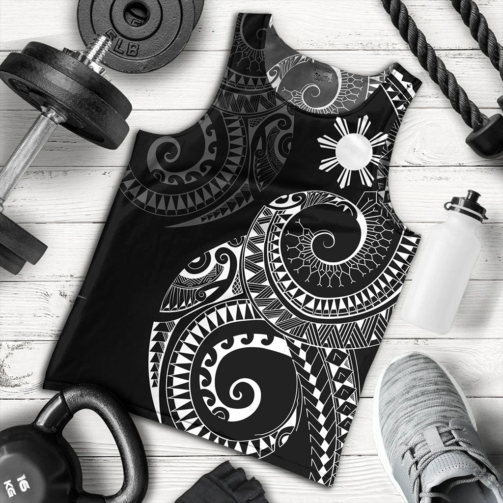 Philippines Filipinos Tank Top Sun Tribal Tattoo Design