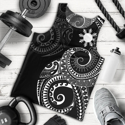Philippines Filipinos Tank Top Sun Tribal Tattoo Design