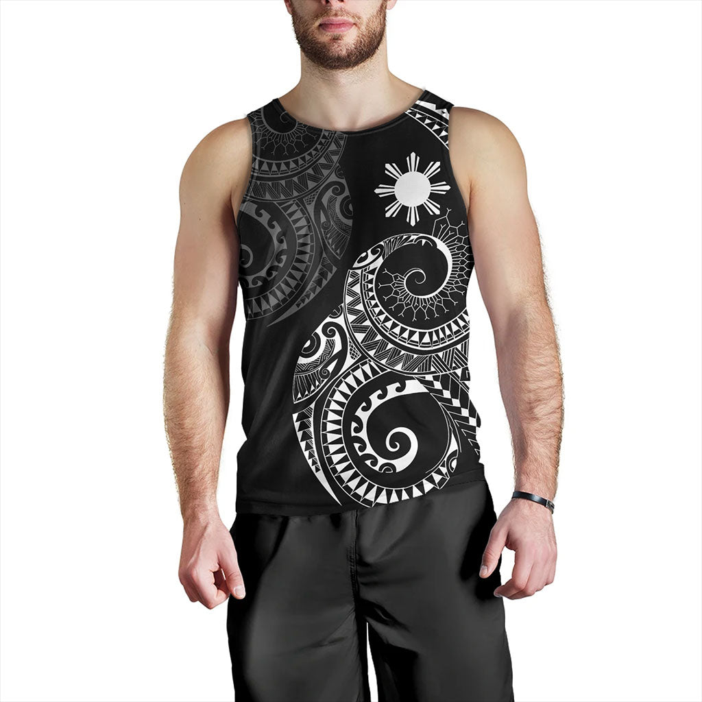 Philippines Filipinos Tank Top Sun Tribal Tattoo Design