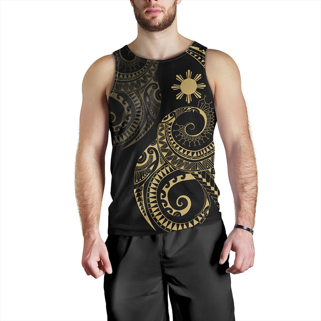 Philippines Filipinos Tank Top Sun Tribal Tattoo Design