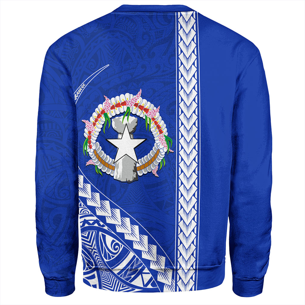 Northern Mariana Islands Sweatshirt Coat Of Arms Polynesian Tribal