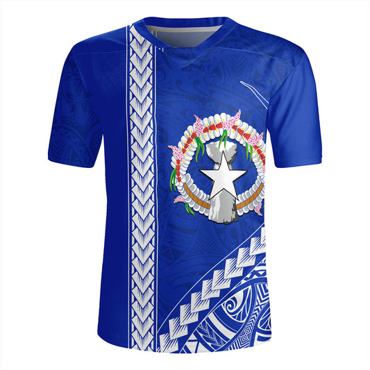 Northern Mariana Islands Rugby Jersey Coat Of Arms Polynesian Tribal