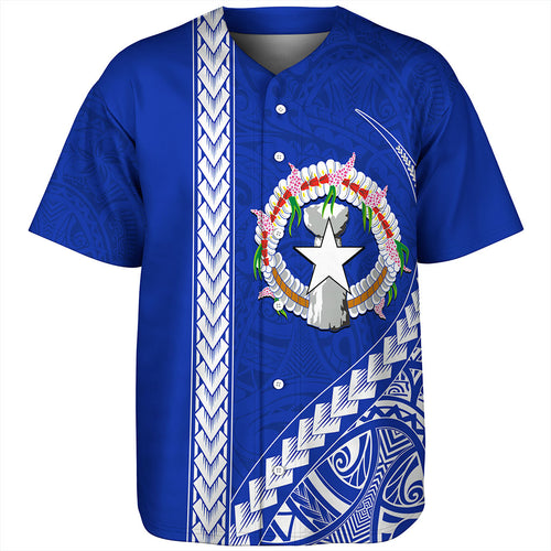 Northern Mariana Islands Baseball Shirt Coat Of Arms Polynesian Tribal