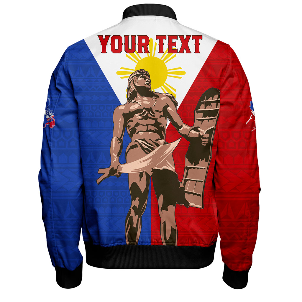 Philippines Filipinos Bomber Jacket Custom Flag Tribal Lapu Lapu