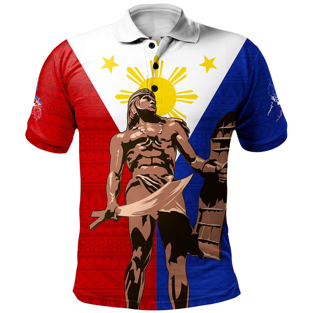 Philippines Filipinos Polo Shirt Custom Flag Tribal Lapu Lapu