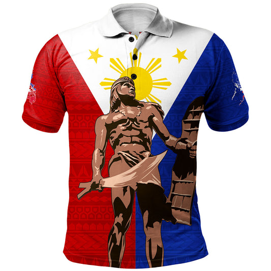Philippines Filipinos Polo Shirt Custom Flag Tribal Lapu Lapu