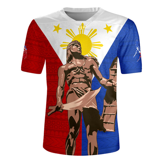 Philippines Filipinos Rugby Jersey Custom Flag Tribal Lapu Lapu