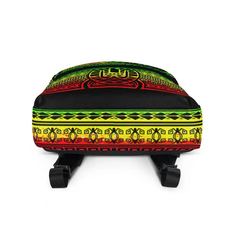 Frech Polynesia Tahiti Backpack - Turtle Poynesia Patterns