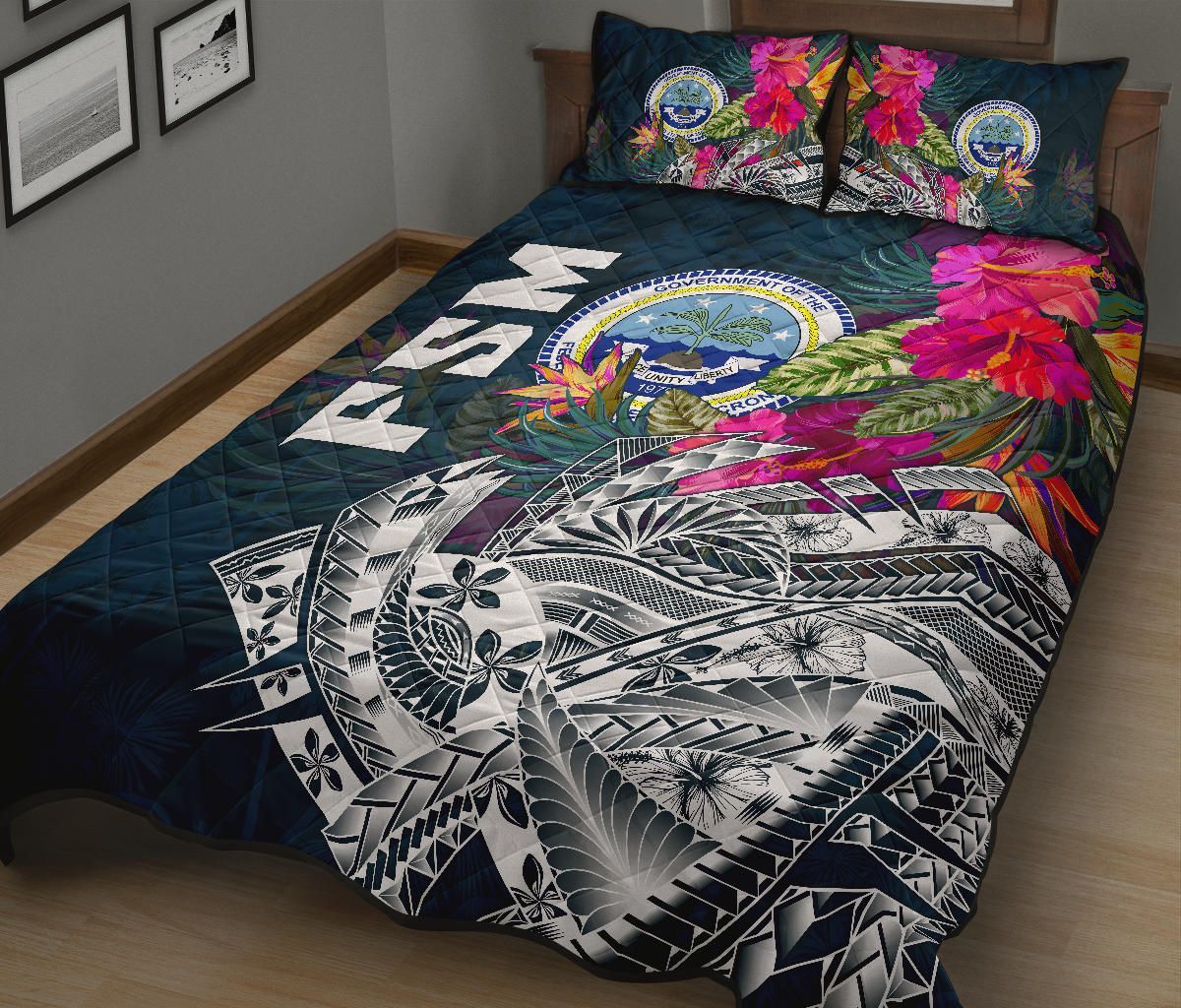 Federated States Of Micronesia Quilt Bed set - Summer Vibes
