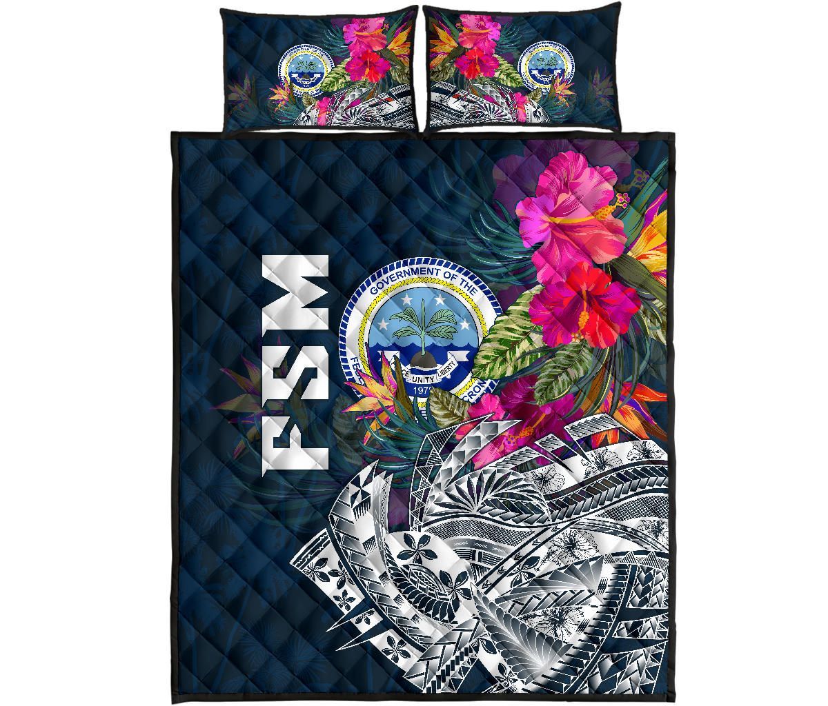 Federated States Of Micronesia Quilt Bed set - Summer Vibes