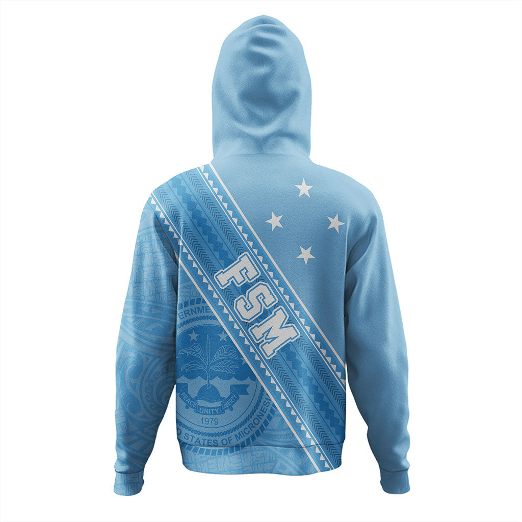 Federated States Of Micronesia Hoodie Flag And Coat Of Arms