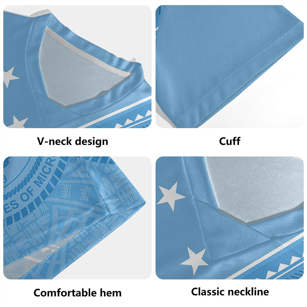 Federated States Of Micronesia Rugby Jersey Flag And Coat Of Arms