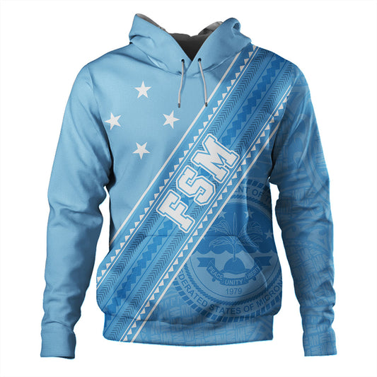 Federated States Of Micronesia Hoodie Flag And Coat Of Arms