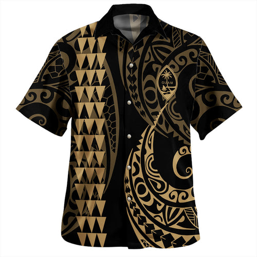 Guam Hawaiian Shirt Kakau Style Ver.1