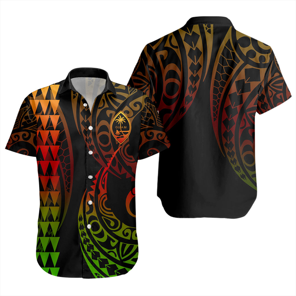Guam Short Sleeve Shirt Kakau Style
