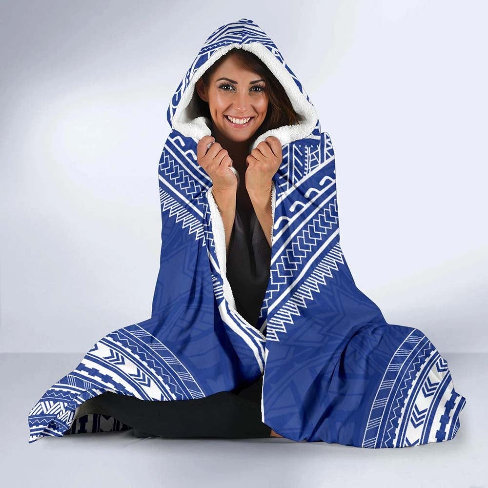 Gambier Islands Flag Polynesian Chief Hooded Blanket