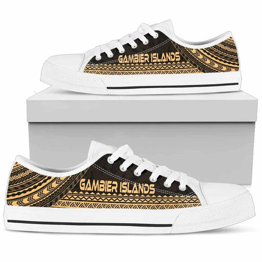 Gambier Islands Low Top Shoes - Polynesian Gold Chief Version