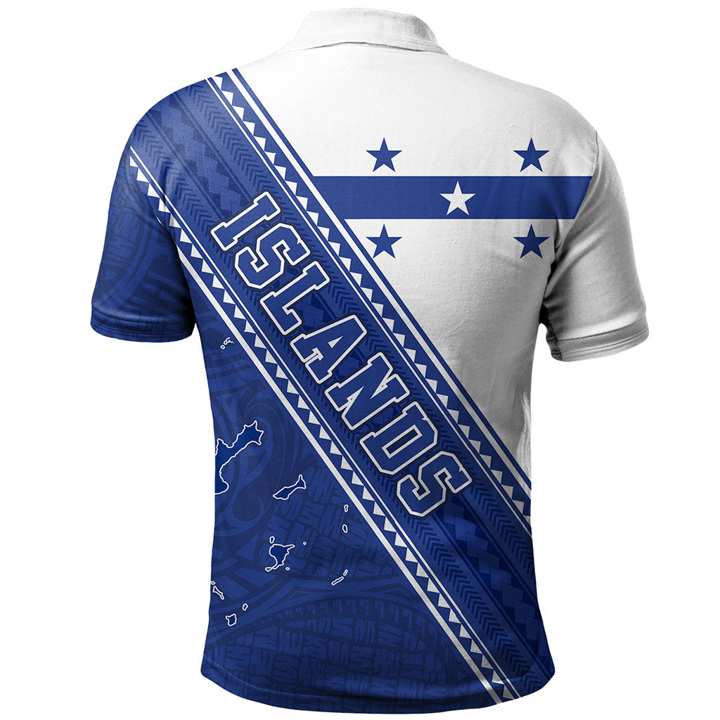 Gambier Islands Polo Shirt Flag And Coat Of Arms