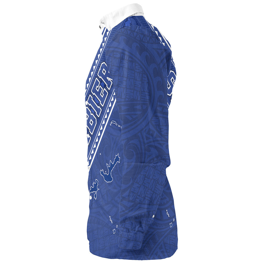 Gambier Islands Long Sleeve Shirt Flag And Coat Of Arms