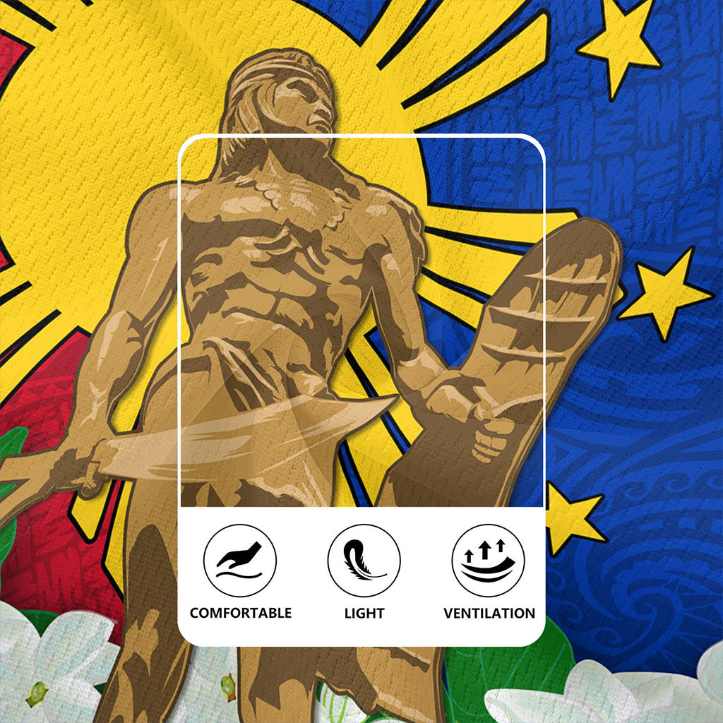 Philippines Filipinos Rugby Jersey Lapu-Lapu Hero With Sampaguita Flower