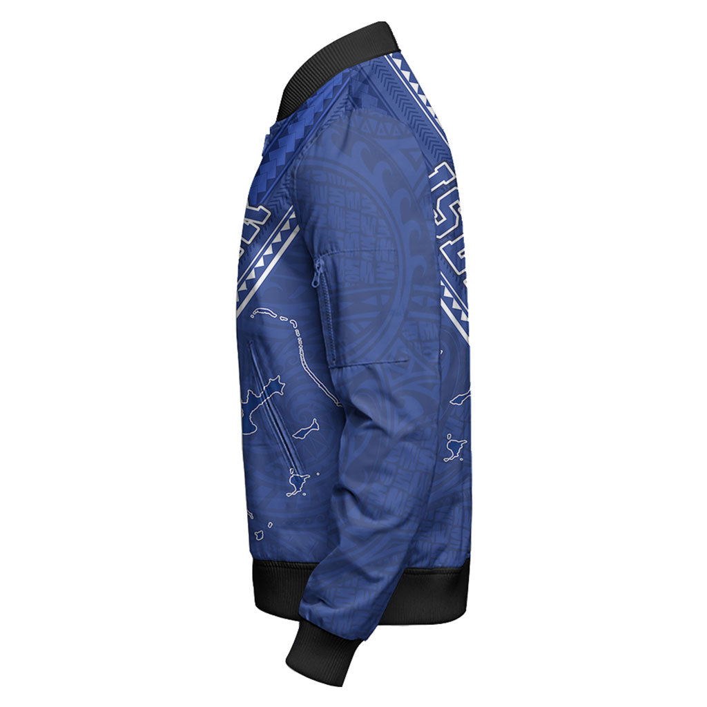 Gambier Islands Bomber Jacket Flag And Coat Of Arms