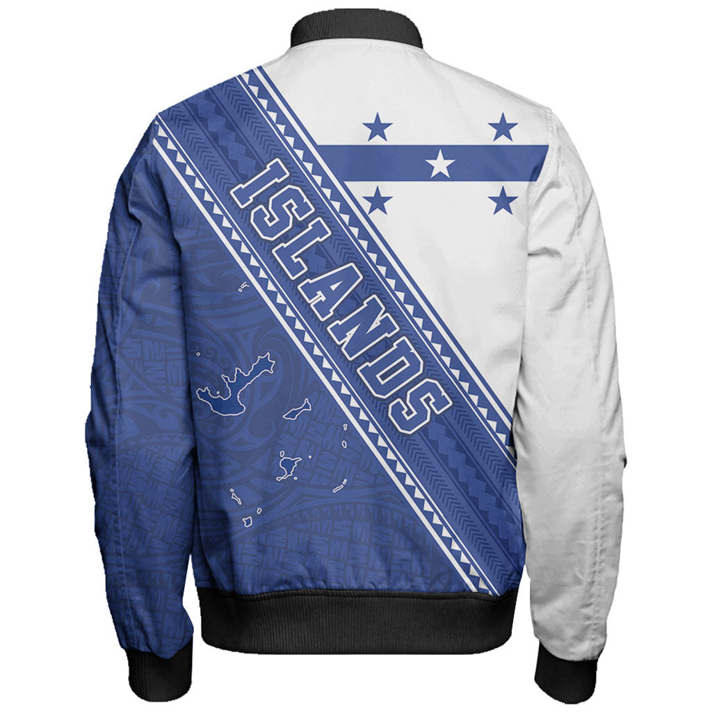 Gambier Islands Bomber Jacket Flag And Coat Of Arms