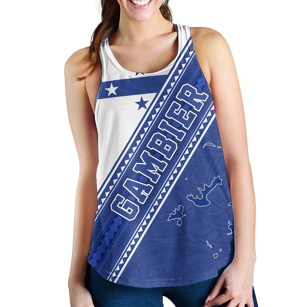 Gambier Islands Women Tank Flag And Coat Of Arms