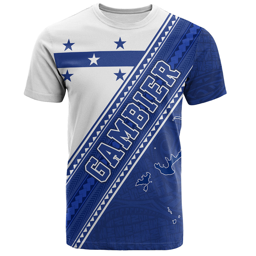 Gambier Islands T-Shirt Flag And Coat Of Arms