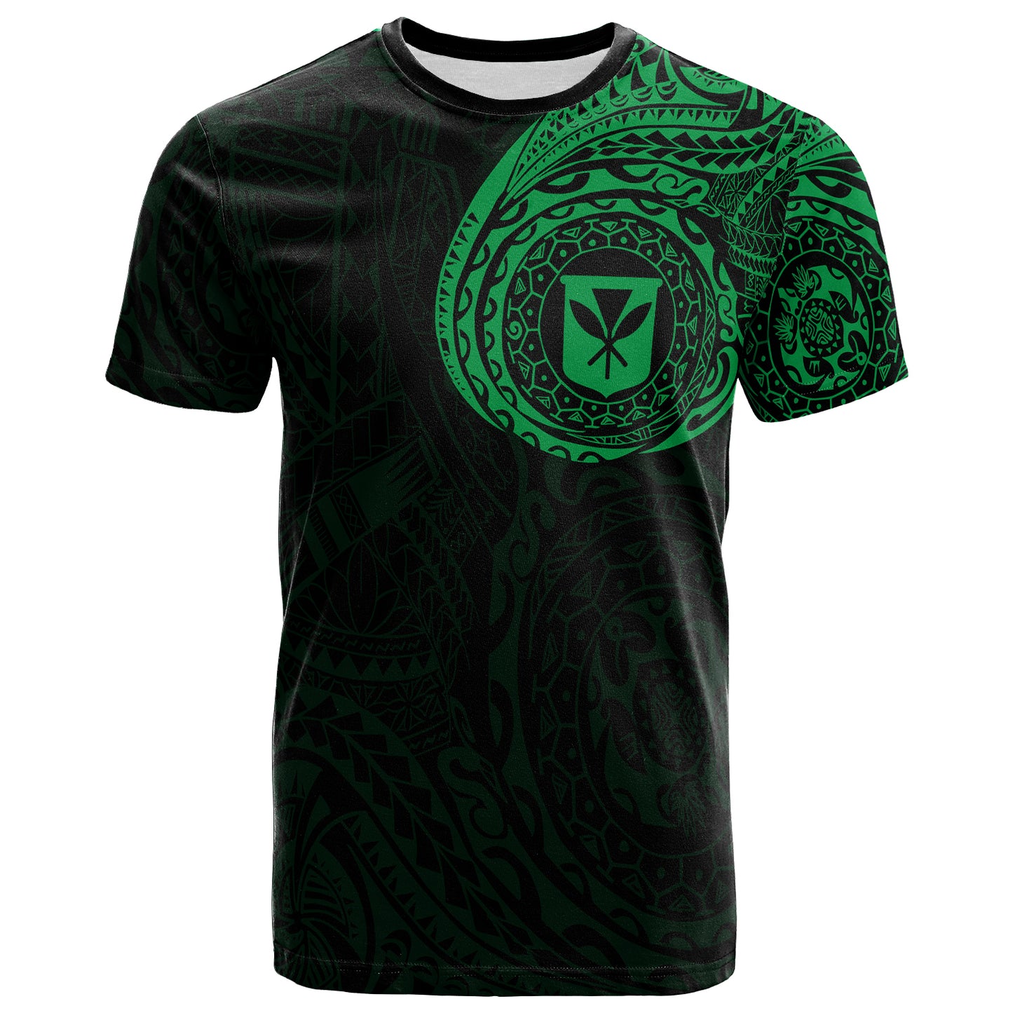 Hawaii Polynesian T-shirt - Kanaka Maoli Flag Polynesian Tattoo Style Special
