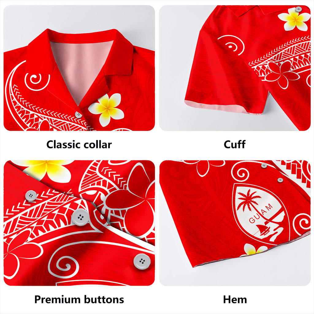 Guam Hawaiian Shirt Polynesia Floral Tribal Ver.1