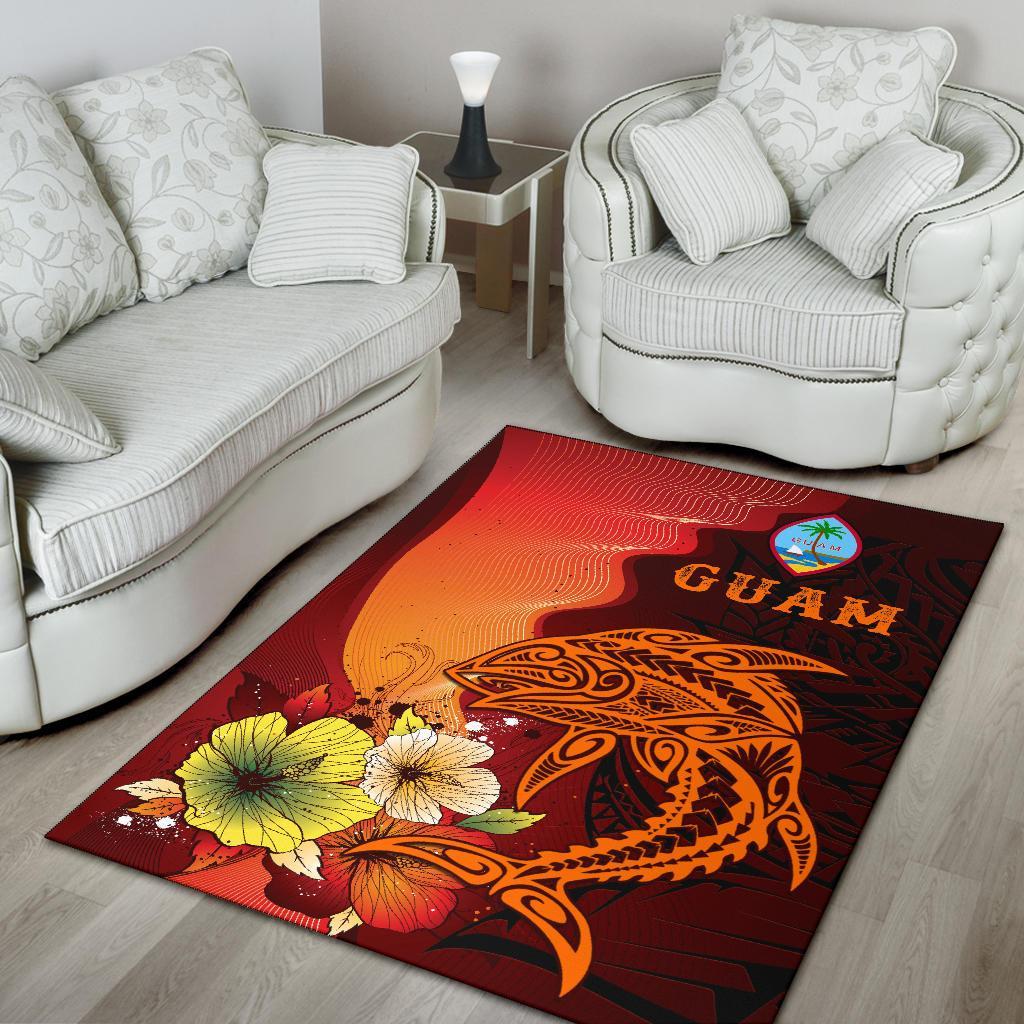 Guam Area Rugs - Tribal Tuna Fish