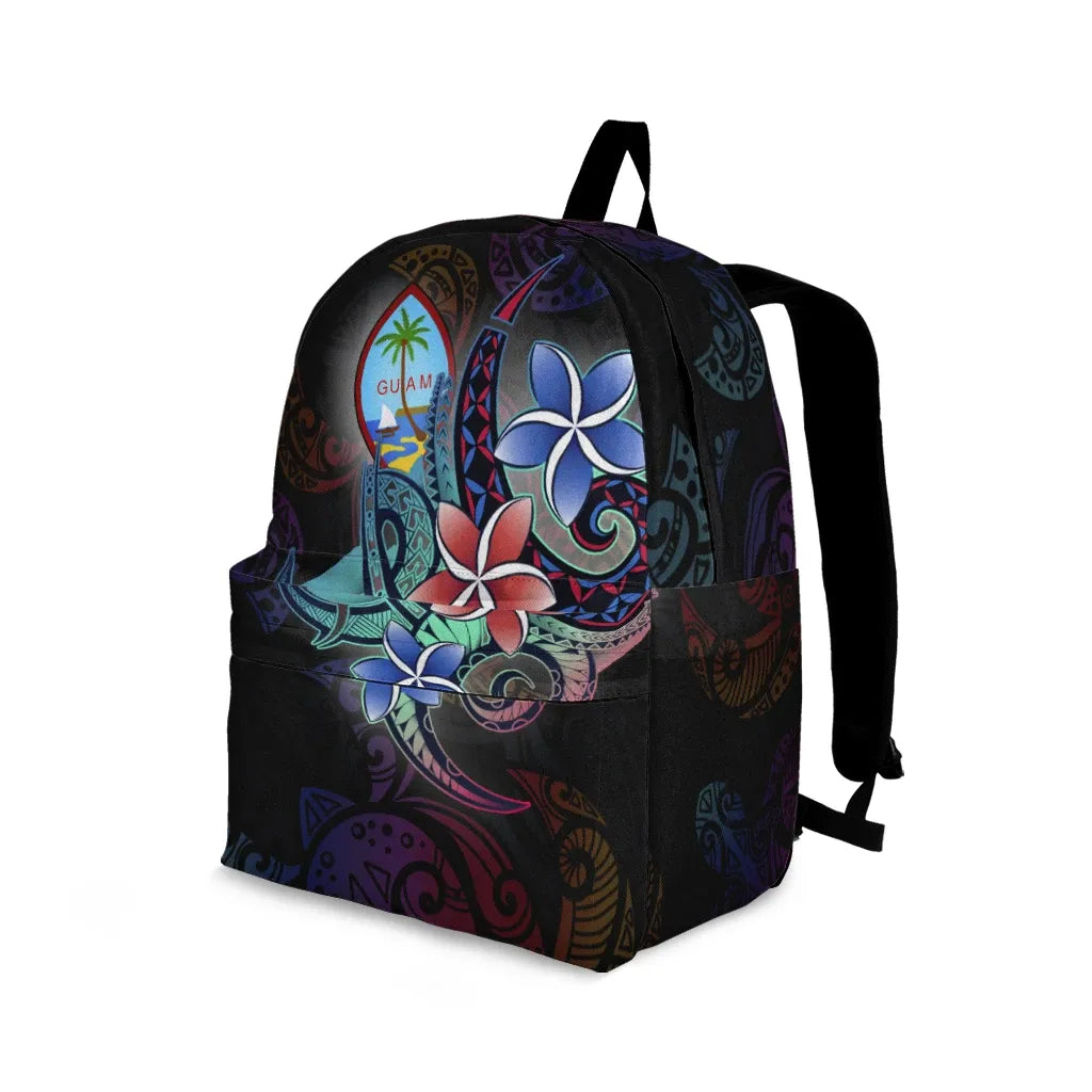 Guam Backpack - Plumeria Flowers Style