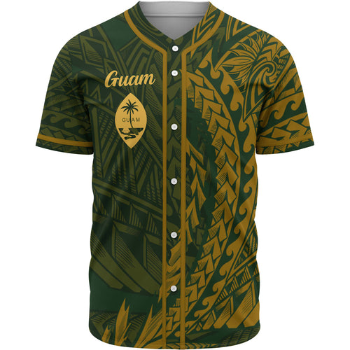 Guam Baseball Shirt - Green Wings Style