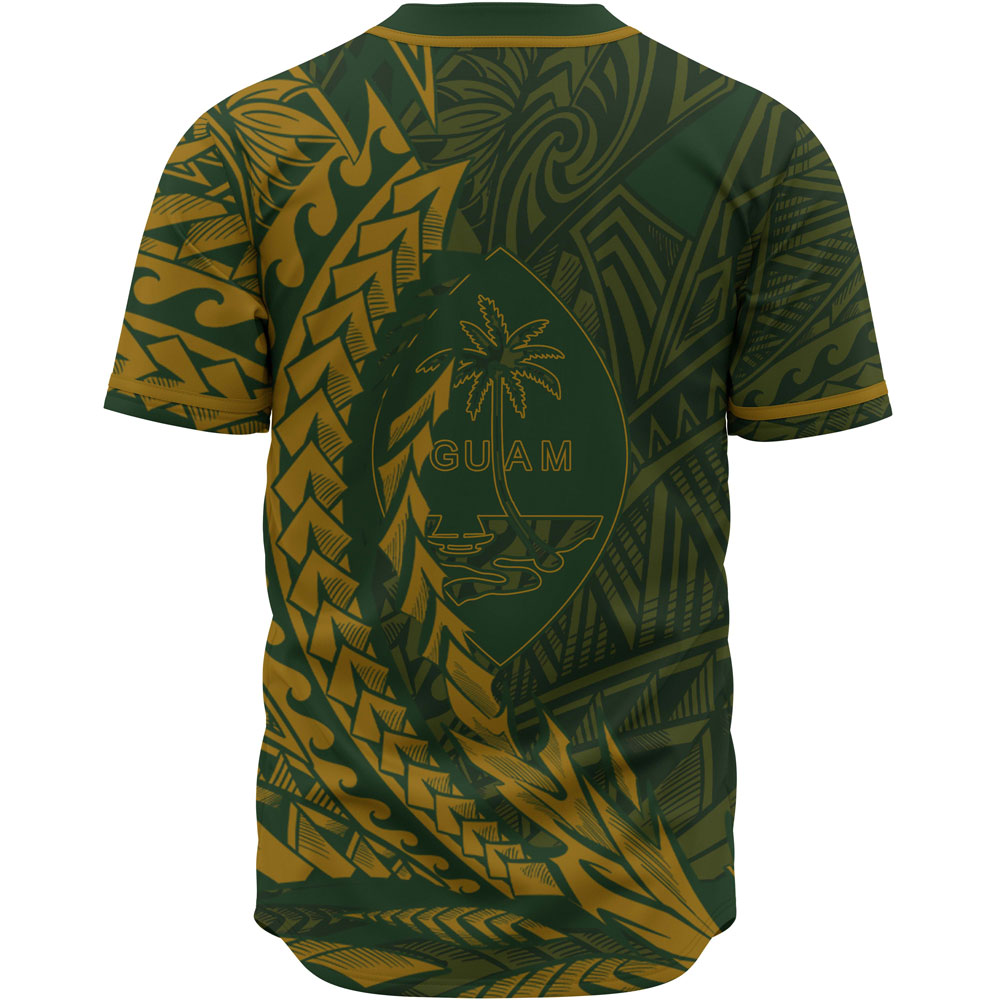 Guam Baseball Shirt - Green Wings Style