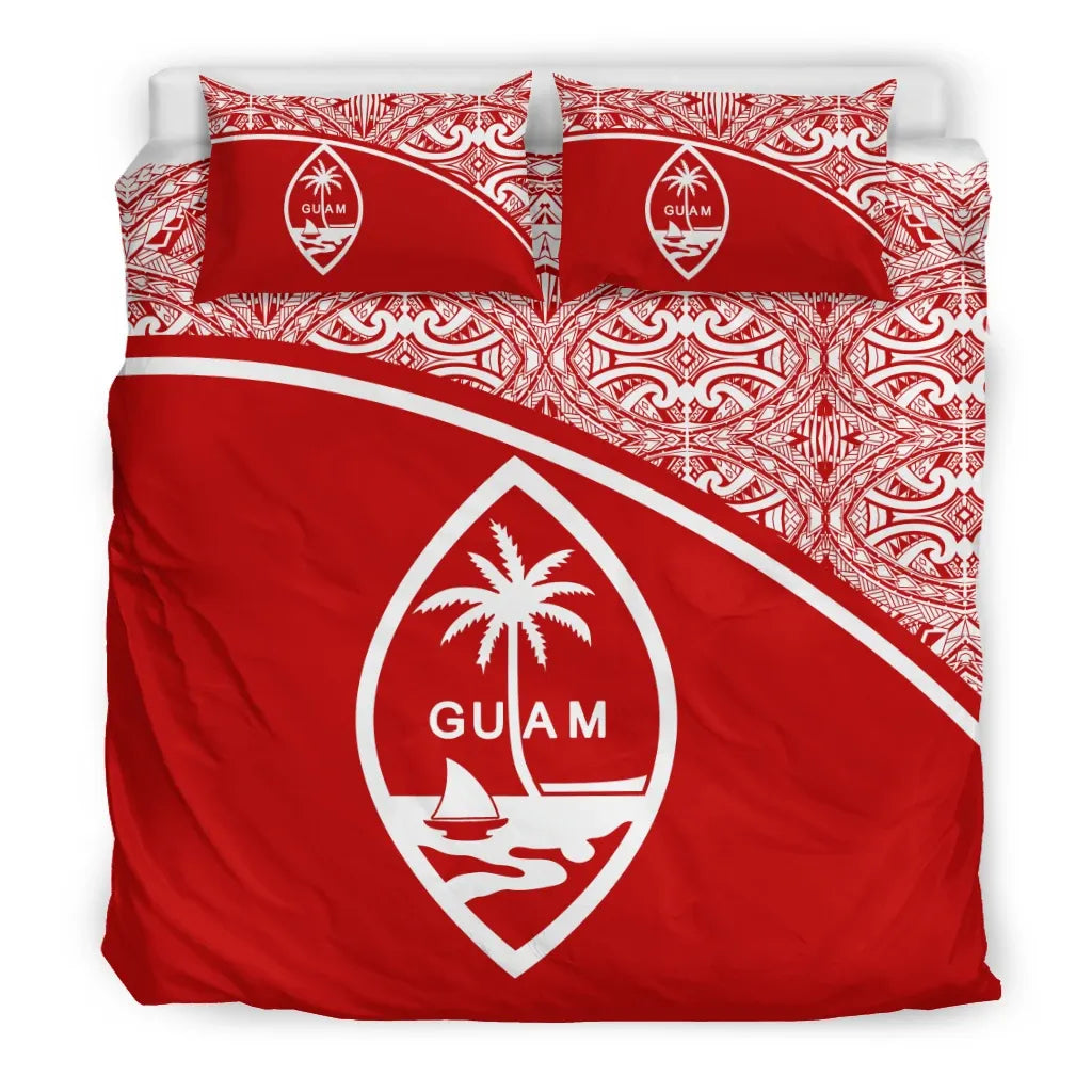 Guam Duvet Cover Set - Red Curve Style