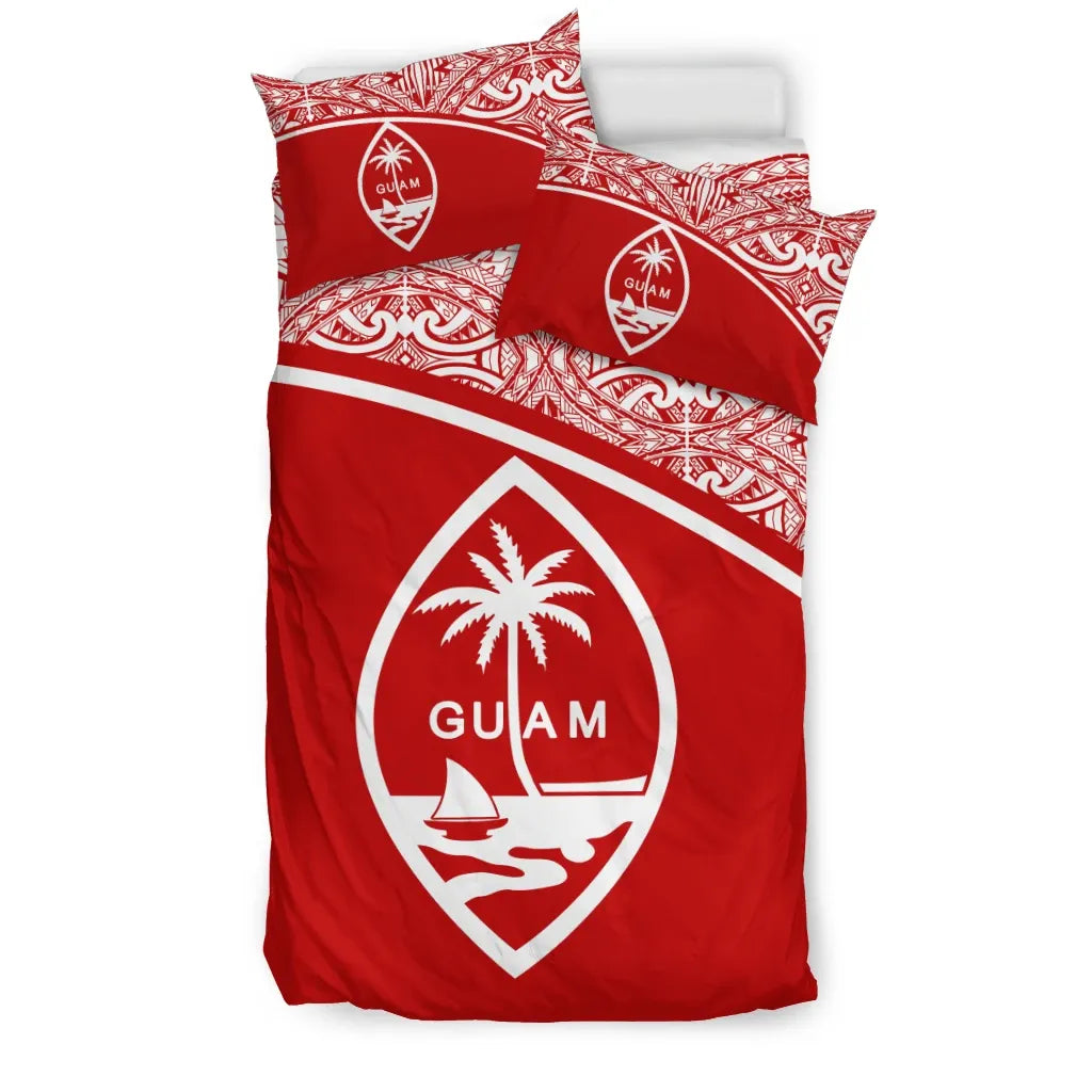 Guam Duvet Cover Set - Red Curve Style