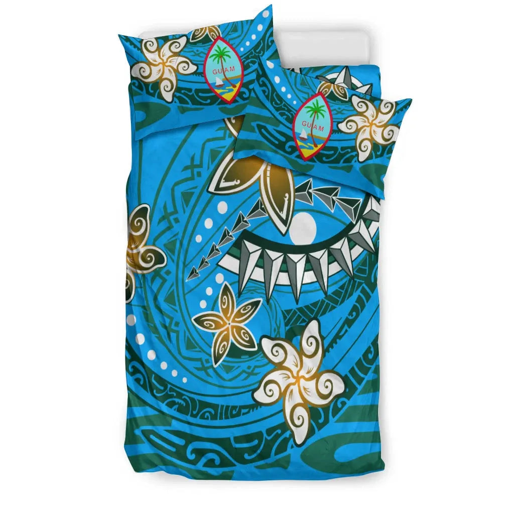 Guam Bedding Set - Spring Style Blue Color