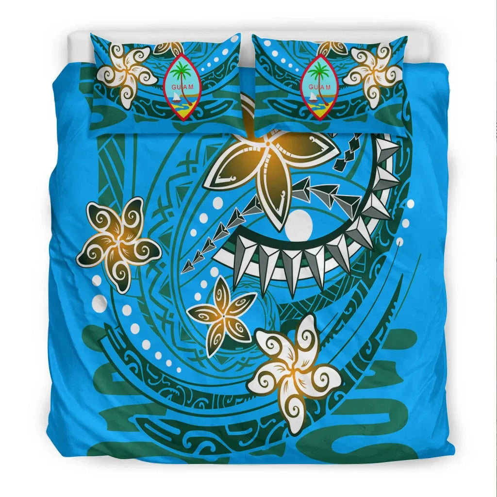 Guam Bedding Set - Spring Style Blue Color