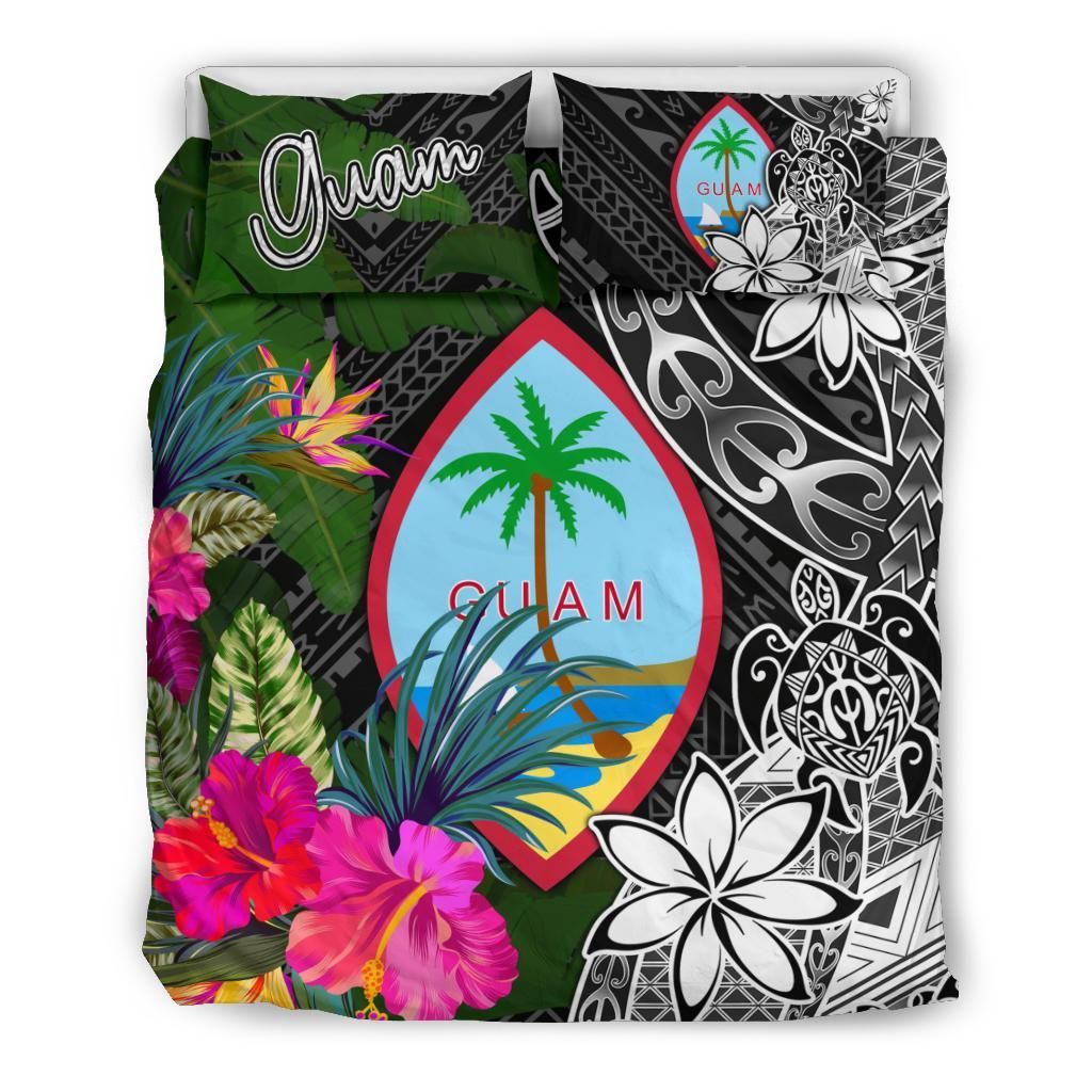 Guam Bedding Set - Turtle Plumeria Banana Leaf