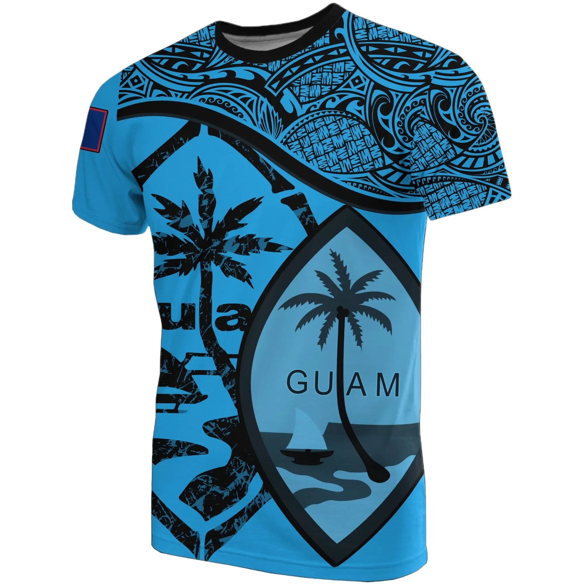Guam T-Shirts - Guam Flag Blue