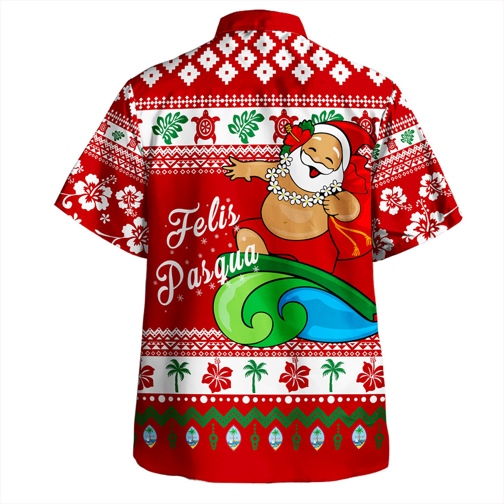 Guam Hawaiian Shirt Santa Claus Ho Ho Ho Christmas