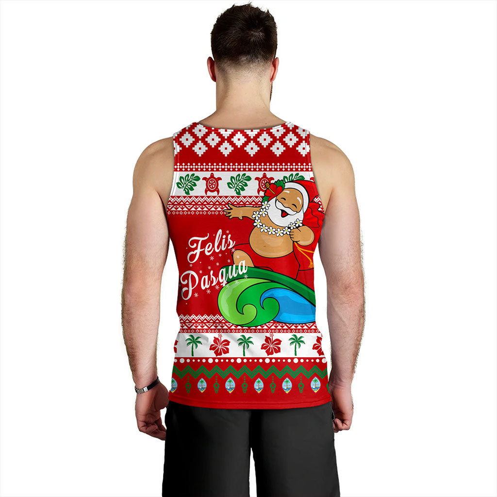 Guam Tank Top Santa Claus Ho Ho Ho Christmas