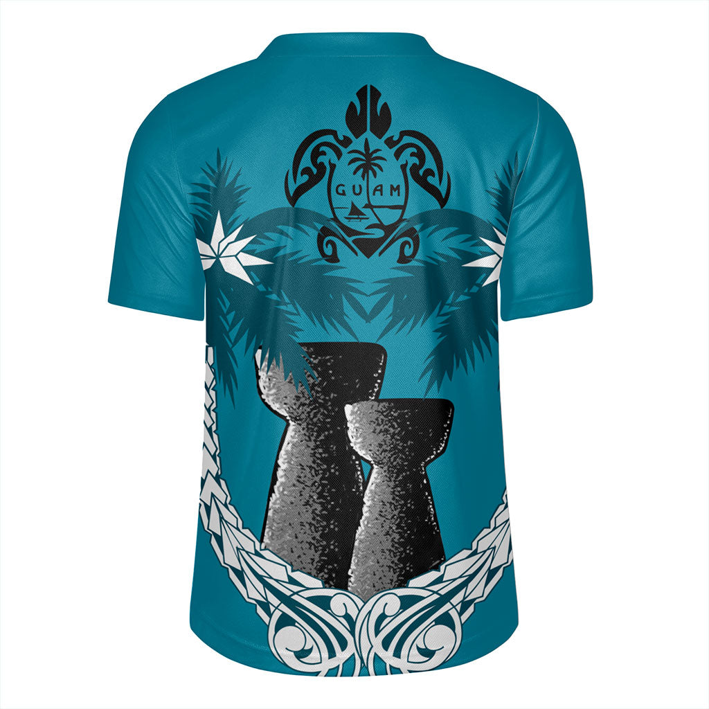Guam Rugby Jersey Coconut Tree With Coat Of Arms