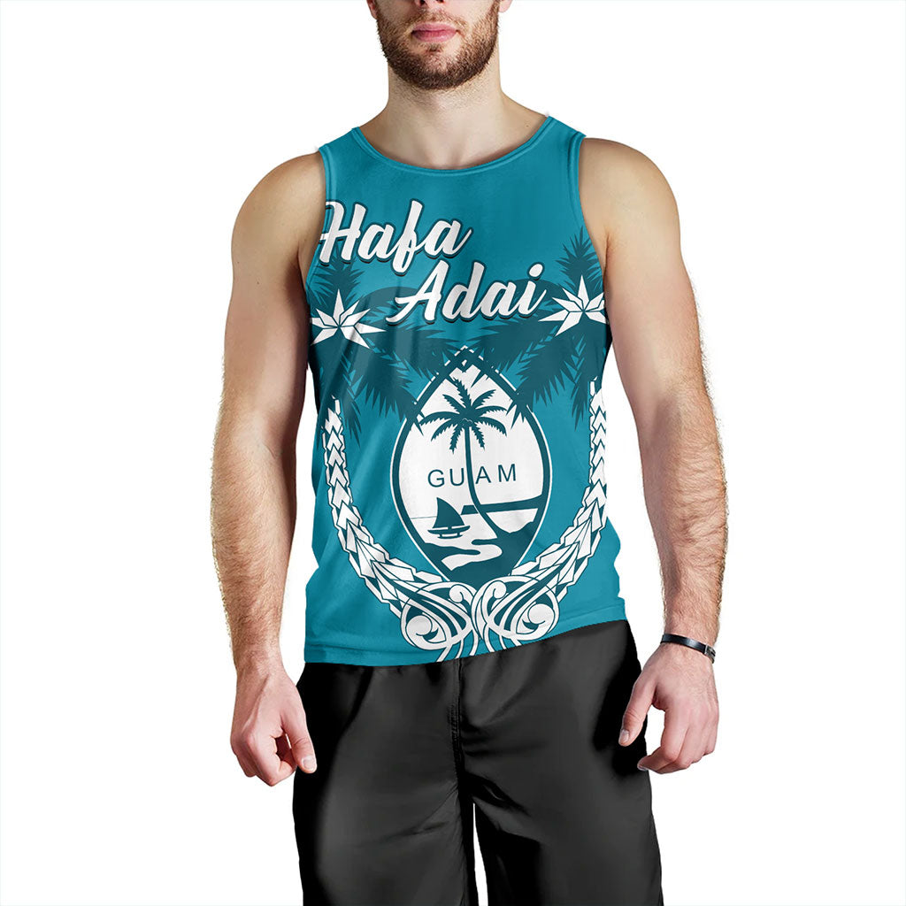 Guam Tank Top Coconut Tree With Coat Of Arms