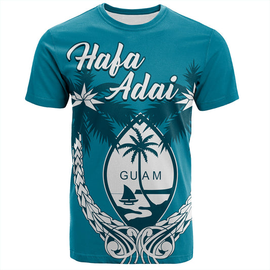 Guam T-Shirt Coconut Tree With Coat Of Arms