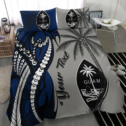 Guam Custom Personalized Bedding Set - Classical Coconut Tree