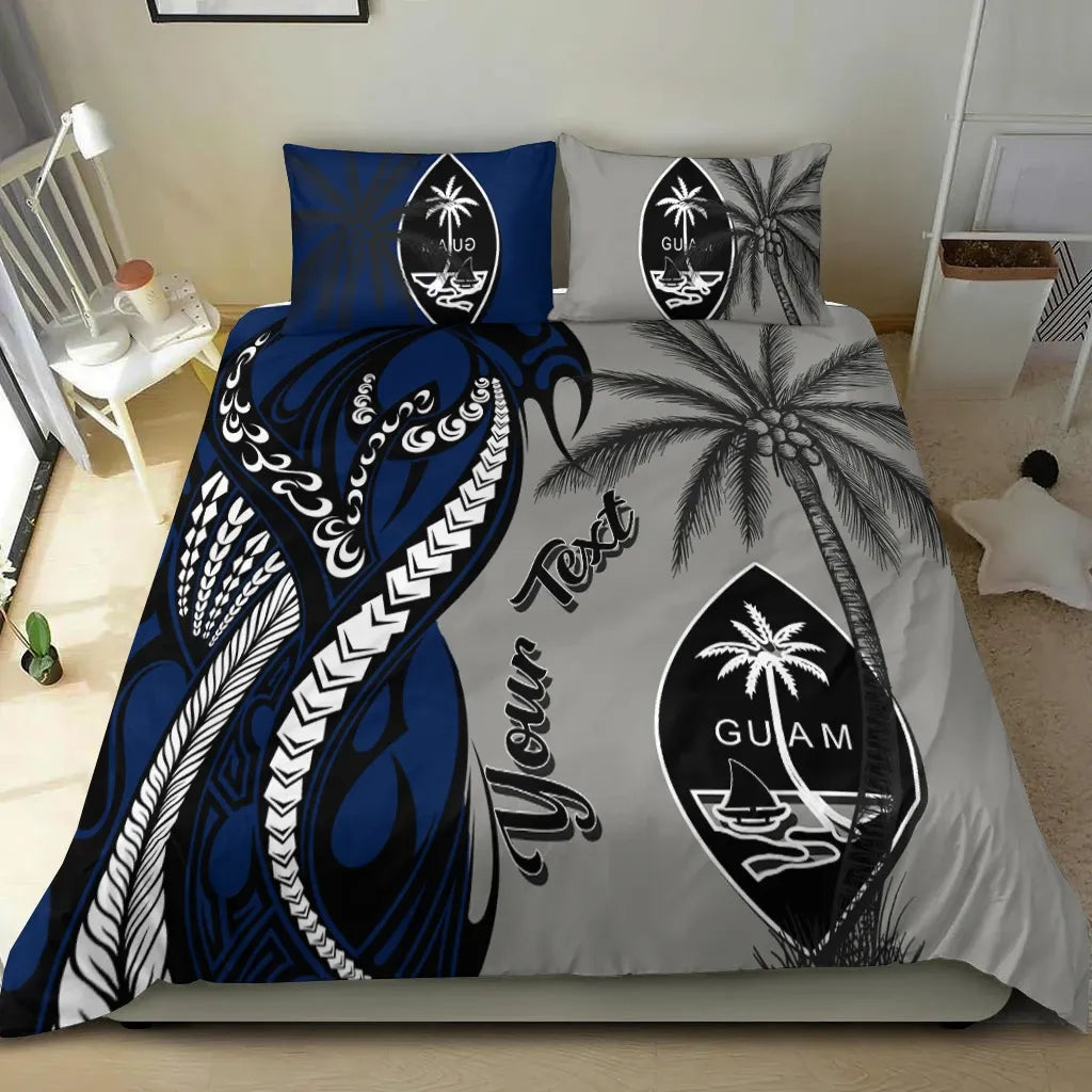 Guam Custom Personalized Bedding Set - Classical Coconut Tree