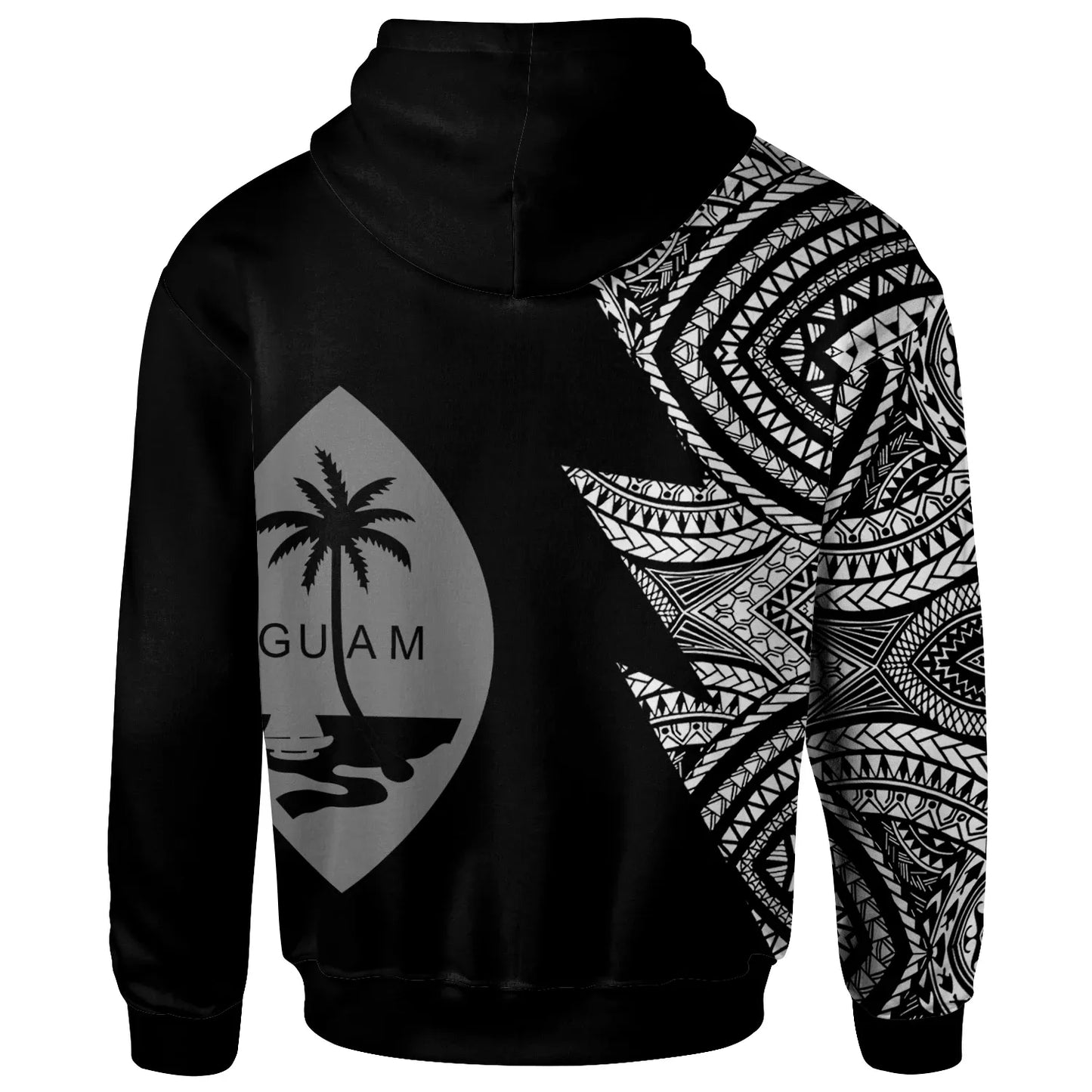 Guam Custom Personalized Hoodie - Flash Style White
