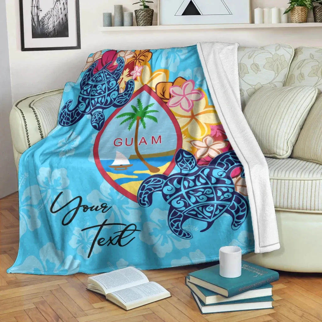 Guam Custom Personalised Premium Blanket - Tropical Style