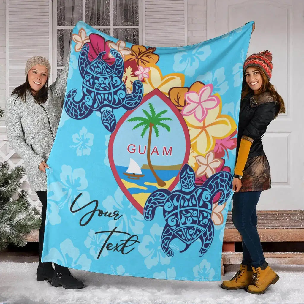 Guam Custom Personalised Premium Blanket - Tropical Style